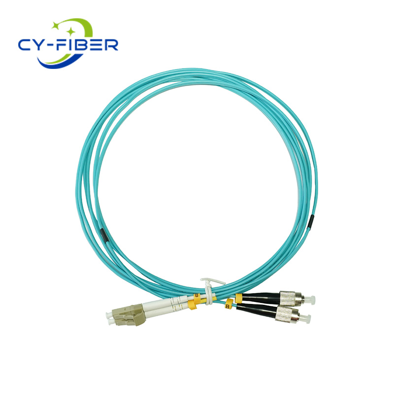 OM3 LC-FC UPC Duplex LSZH 3.0mm Fiber Optic Patch Cord, 3m