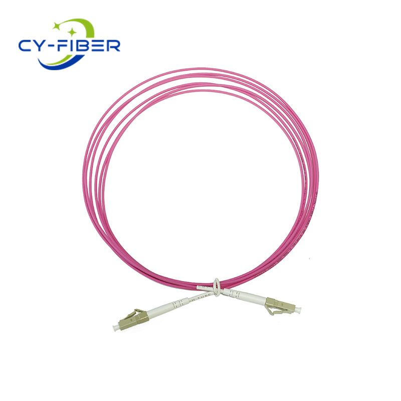 OM4 LC-LC UPC Simplex LSZH 2.0mm Fiber Optic Patch Cord, 3m