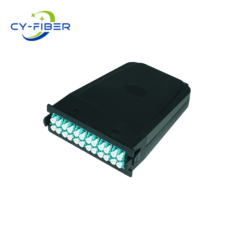 MPO/MTP ®- LC  Cassette , OM3 Multimode, A-Polarity, 24 Core, MPO/MTP ®- 24 (male) to 12xLC Duplex