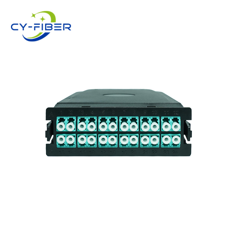 MPO/MTP ®- LC  Cassette , OM3 Multimode, A-Polarity, 24 Core, MPO/MTP ®- 24 (male) to 12xLC Duplex