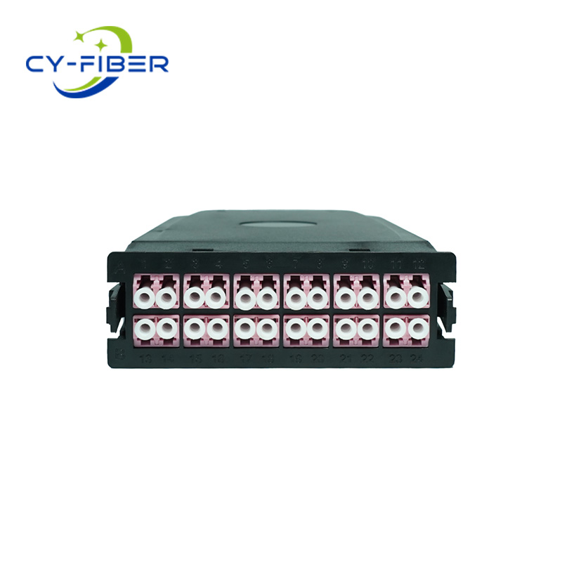 MPO/MTP ®- LC  Cassette , OM4 Multimode, A-Polarity, 24 Core, MPO/MTP ®- 24 (male) to 12xLC Duplex