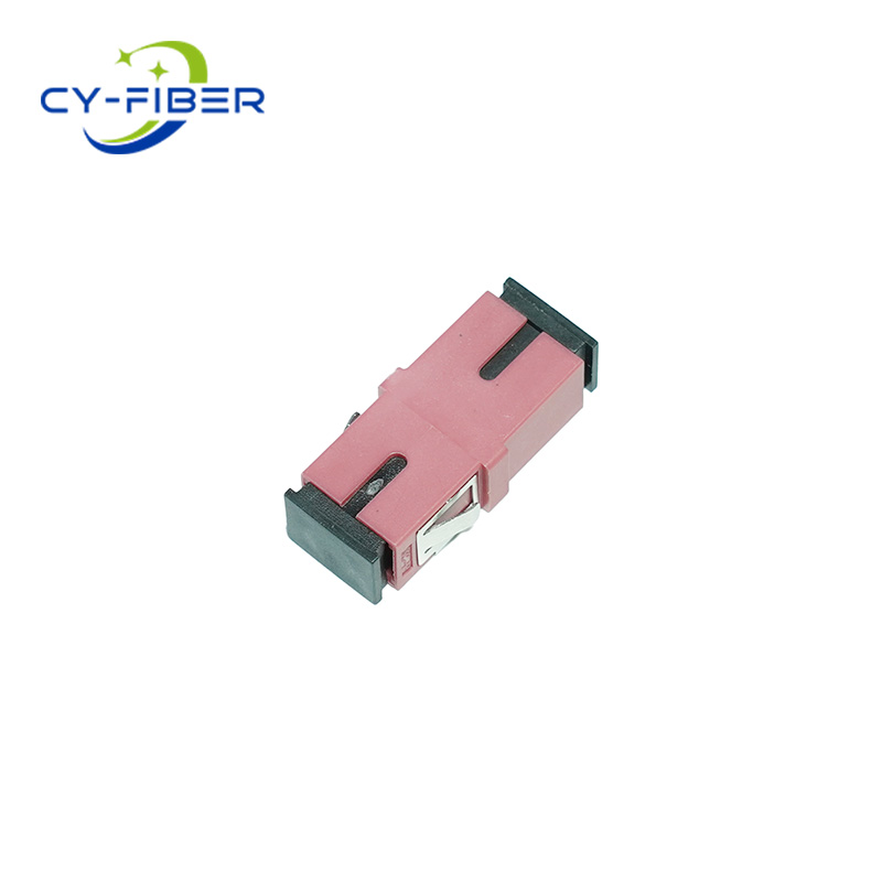 SC UPC Single OM4 Multimode Fiber Optic Adapter