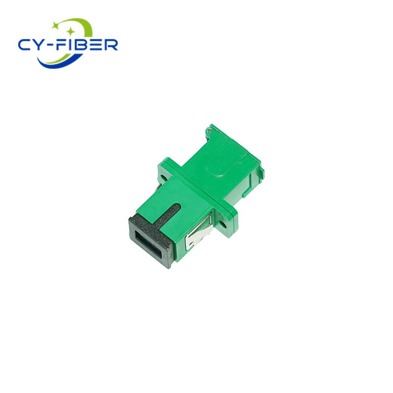 SC APC Simplex OS2 Single-mode Side Flip Type Fiber Optic Adapter