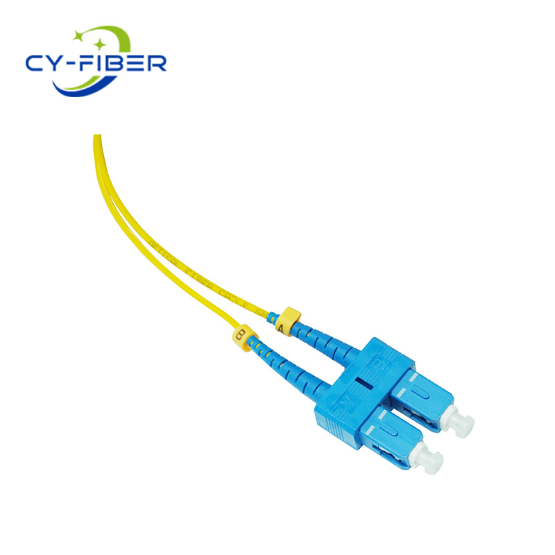 OS2 LC UPC-SC UPC Duplex LSZH 2.0mm Fiber Optic Patch Cord, 2m