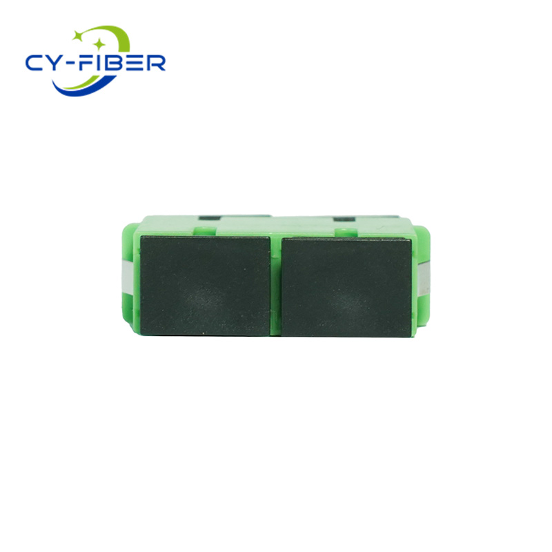 SC APC Duplex OS2 Single Mode Fiber Optic Adapter