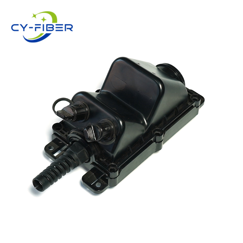 IP67/68 Outdoor Waterproof Fiber Optic Splicing Box 1 In 2 Out