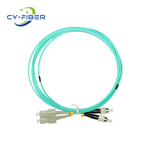 OM3 SC-FC UPC Duplex LSZH 2.0mm Fiber Optic Patch Cord, 3m