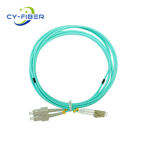 OM3 LC-SC UPC Duplex LSZH 3.0mm Fiber Optic Patch Cord, 3m