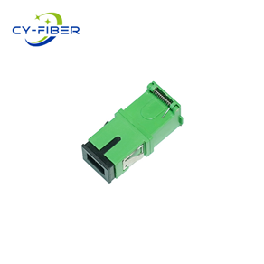 SC APC Simplex OS2 Single Mode Flip-top Fiber Optic Adapter